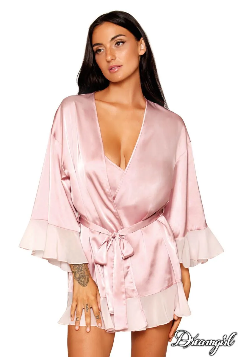 2Pc. Satin Robe Set