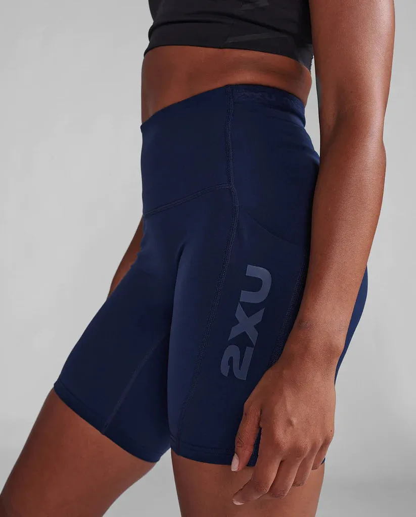 2XU Womens Form Stash Hi-Rise Bike Shorts - Midnight