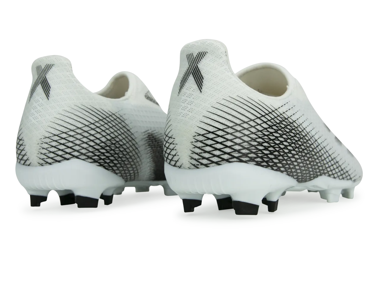 adidas Kids X Ghosted.3 Laceless FG White/Core Black