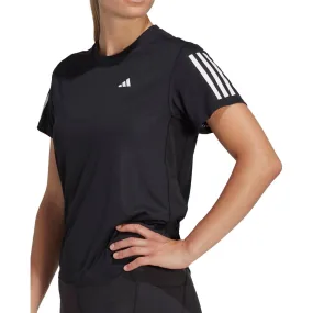 adidas Own The Run Short Sleeve Womens Running Top - Black