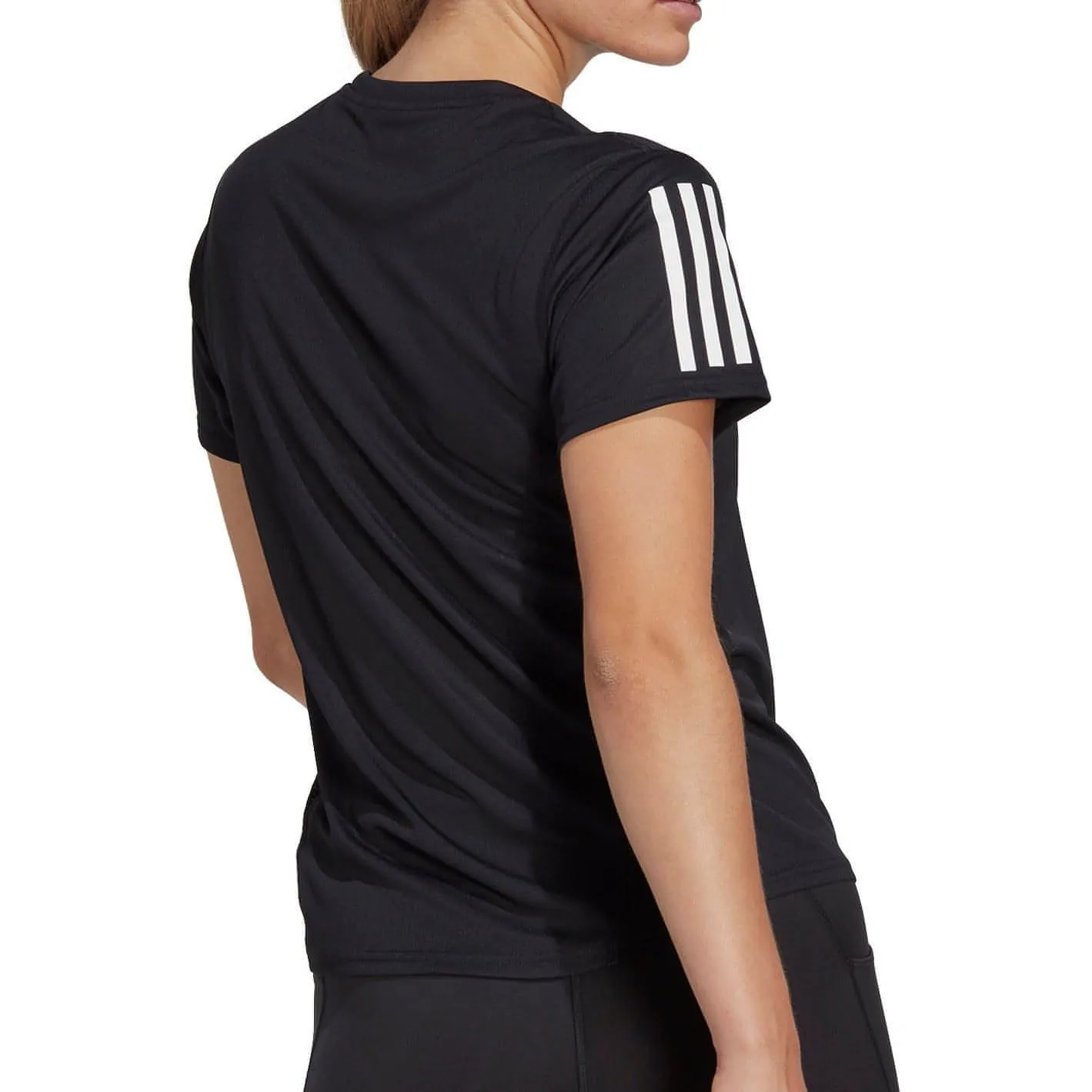 adidas Own The Run Short Sleeve Womens Running Top - Black