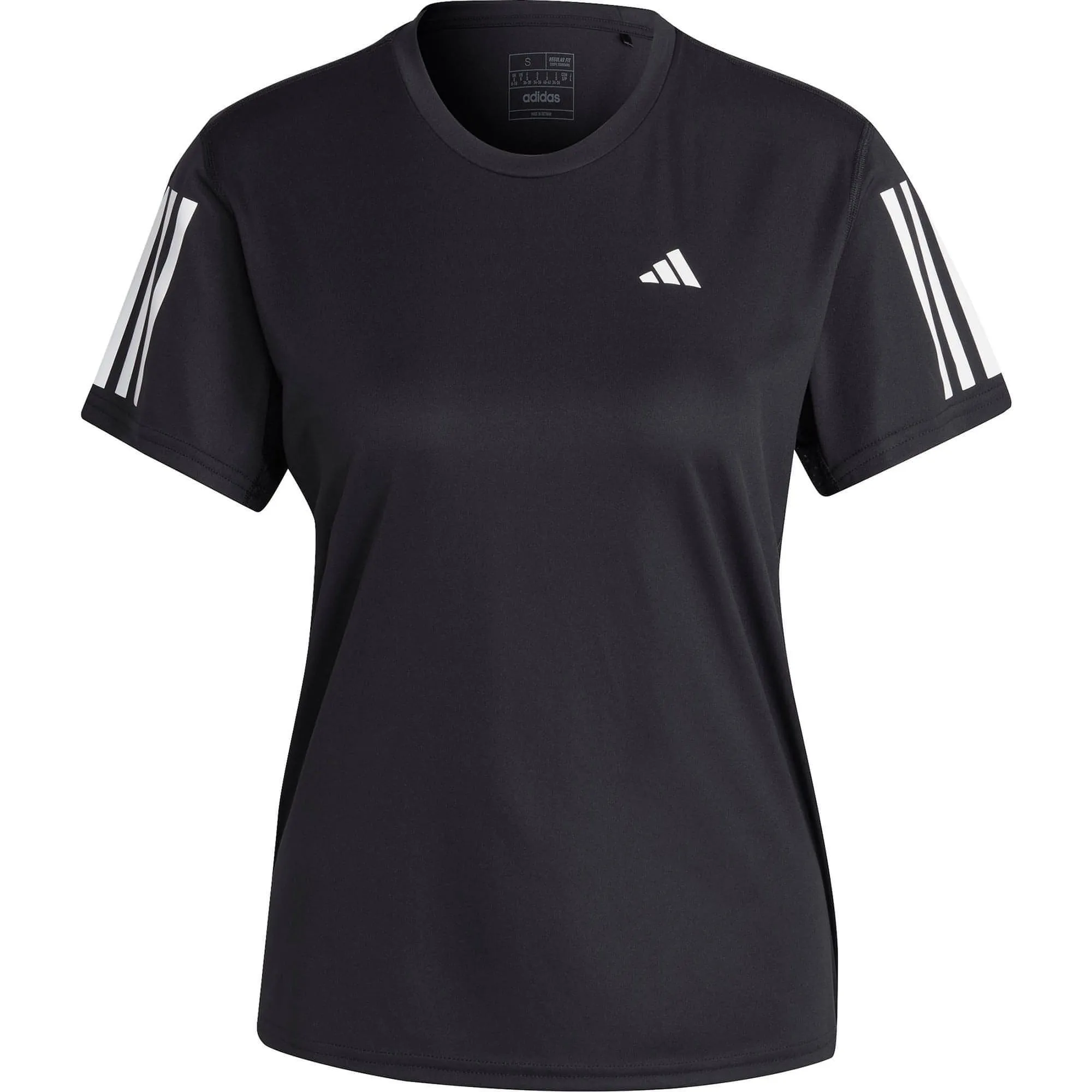 adidas Own The Run Short Sleeve Womens Running Top - Black