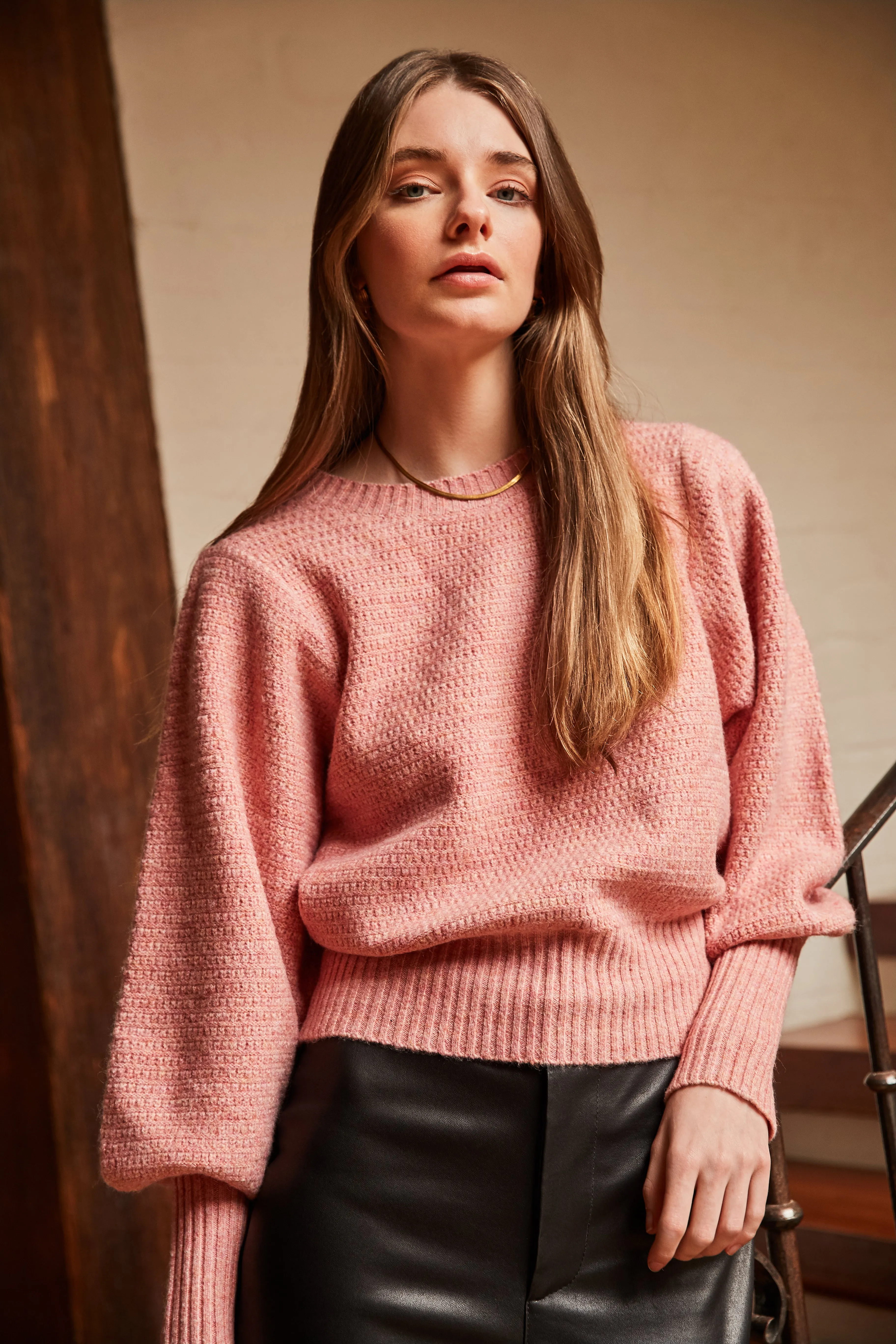 Arctic Jumper (Pink Marle)