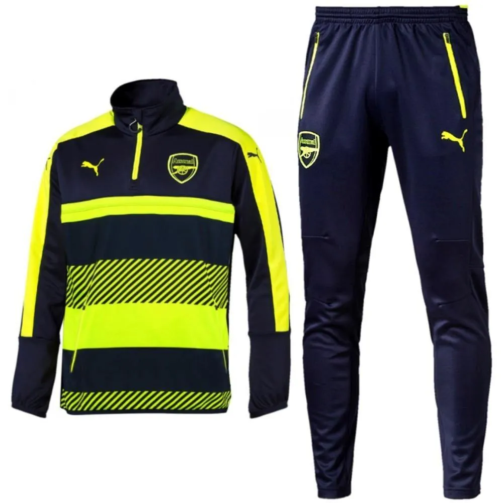 Arsenal Ucl Technical Training Soccer Tracksuit 2016/17 Navy/Fluo - Puma