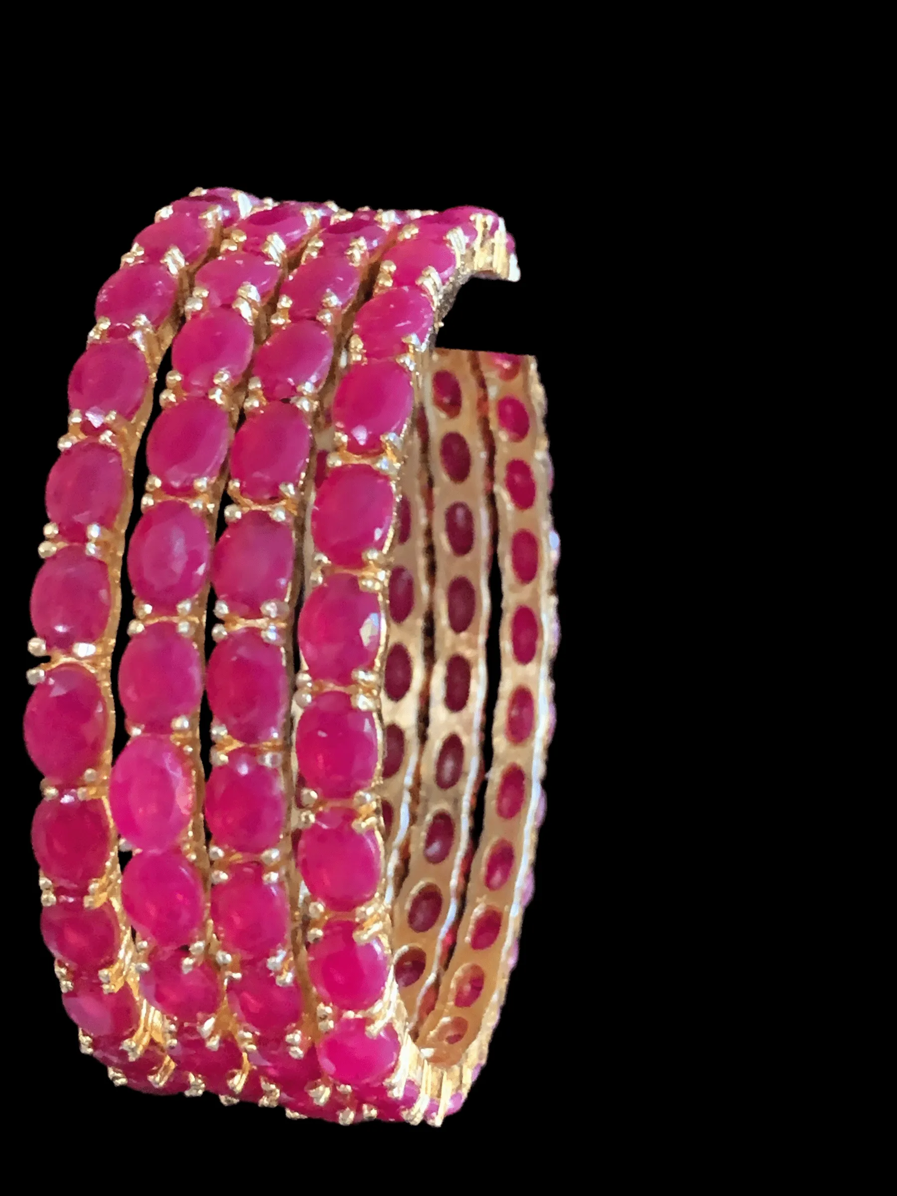 B59 cz  bangles set of 4 ( READY TO SHIP )