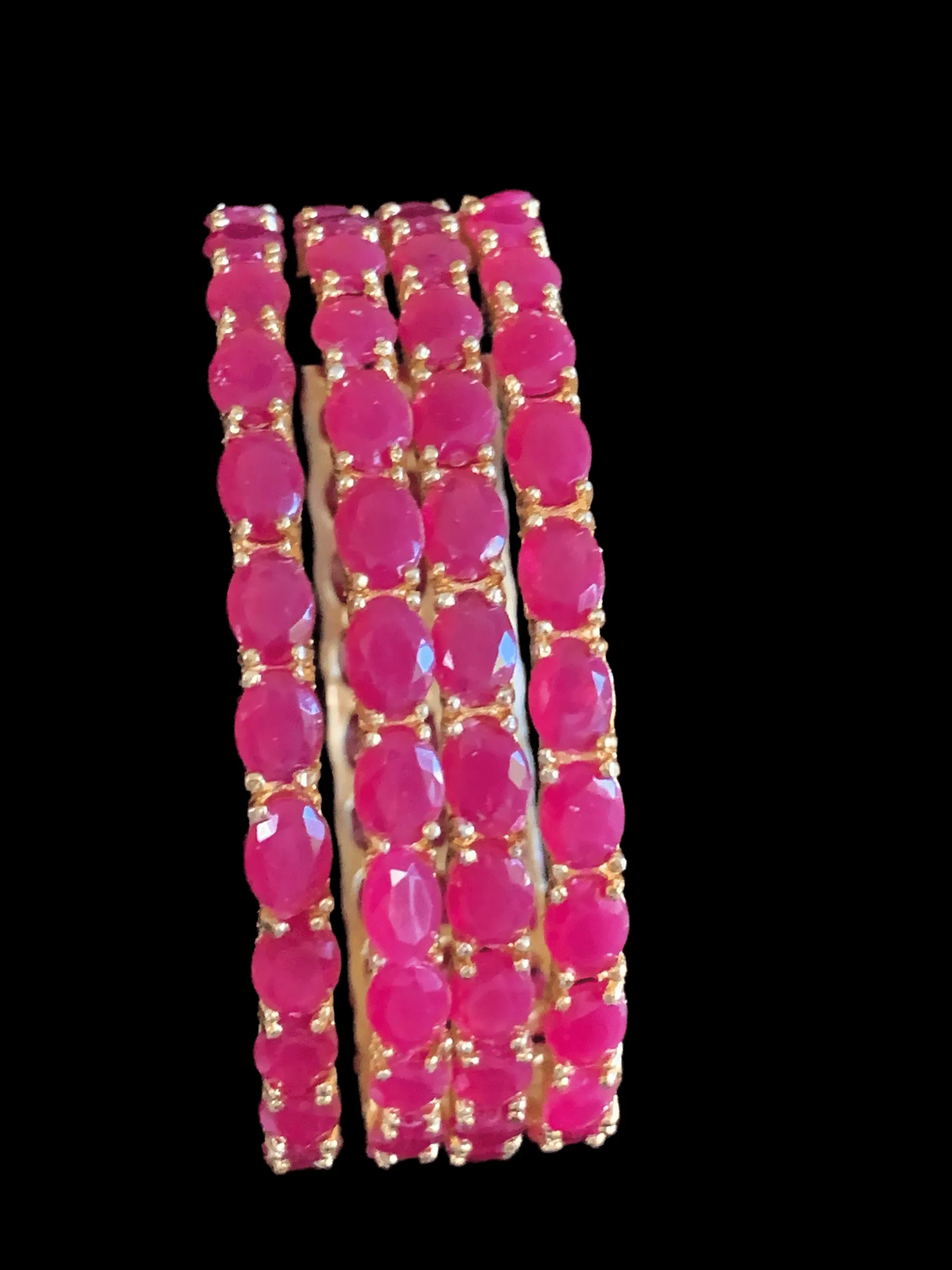 B59 cz  bangles set of 4 ( READY TO SHIP )