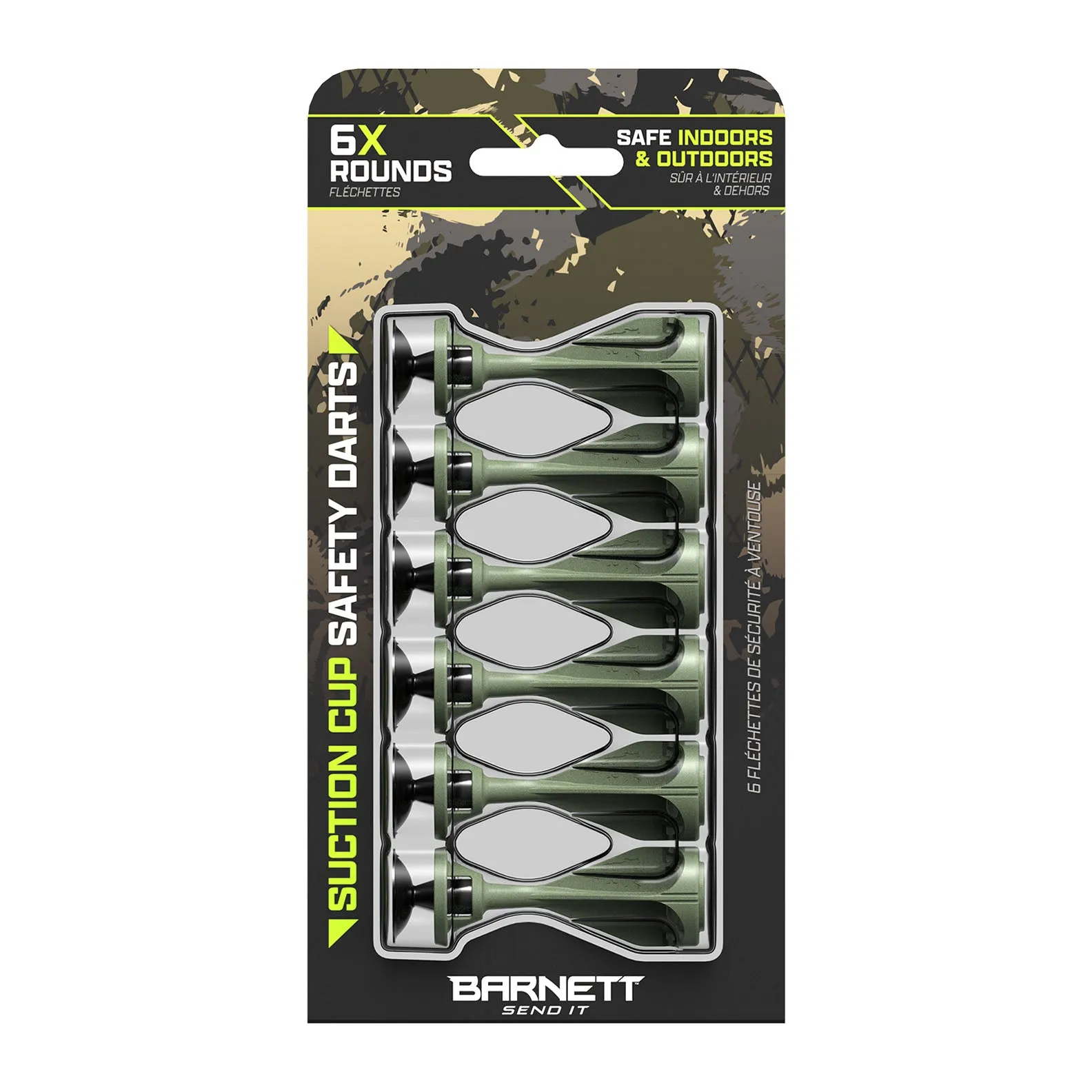 Barnett Phantum Suction Darts Green Pack of 6