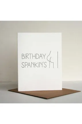 BIRTHDAY SPANKINS' CARD