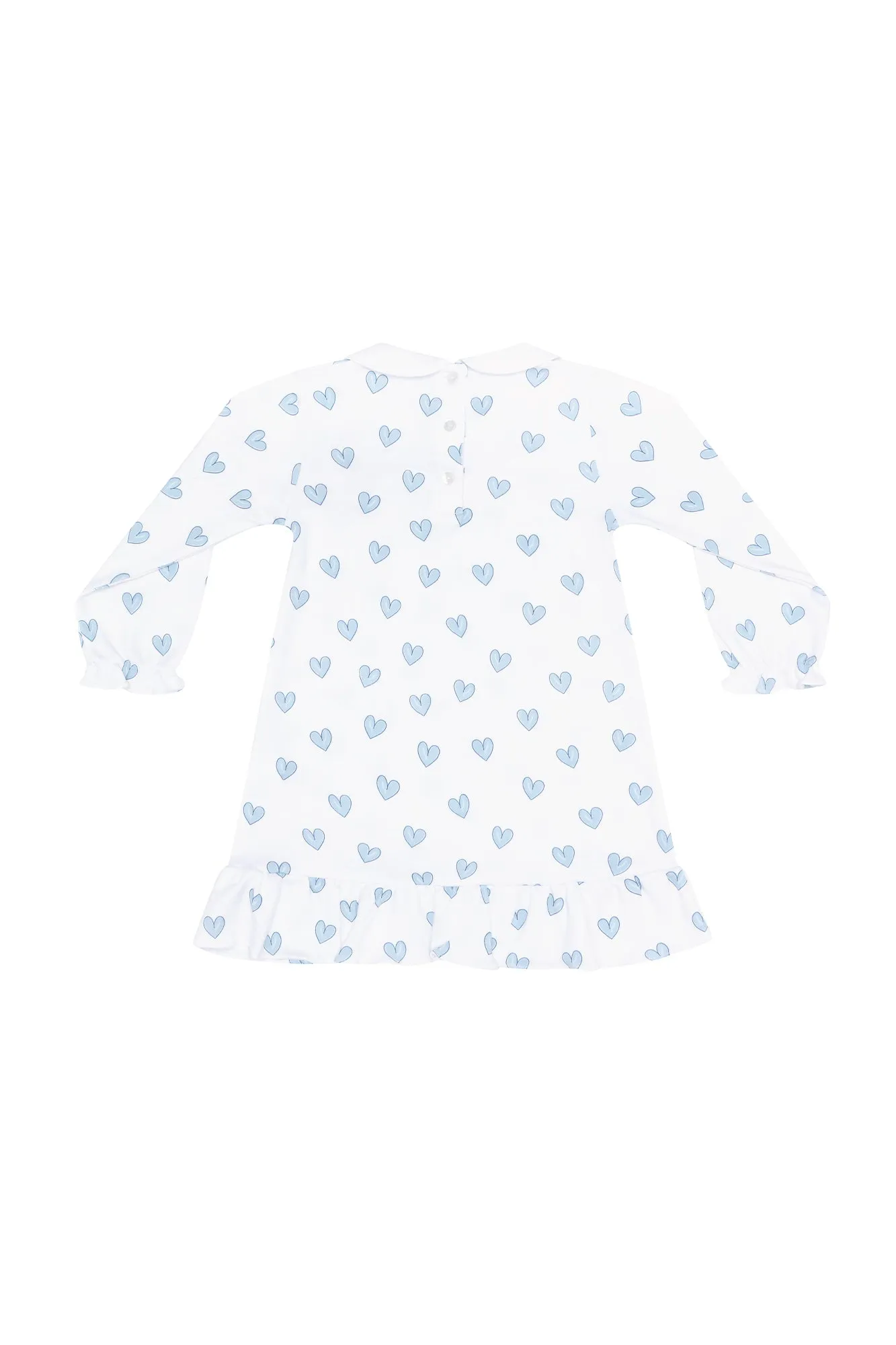 Blue Heart Print Long Sleeve Playtime