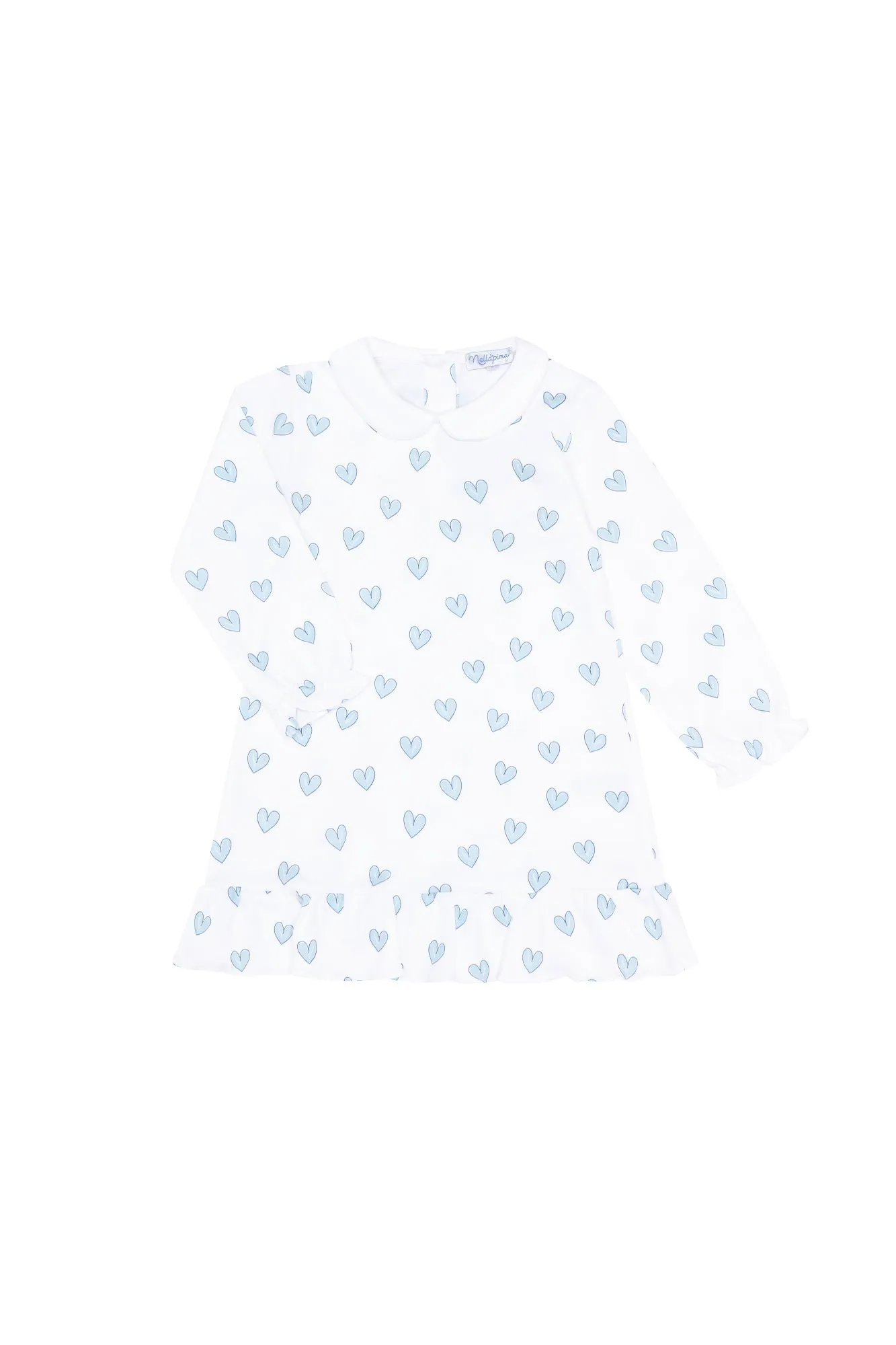 Blue Heart Print Long Sleeve Playtime