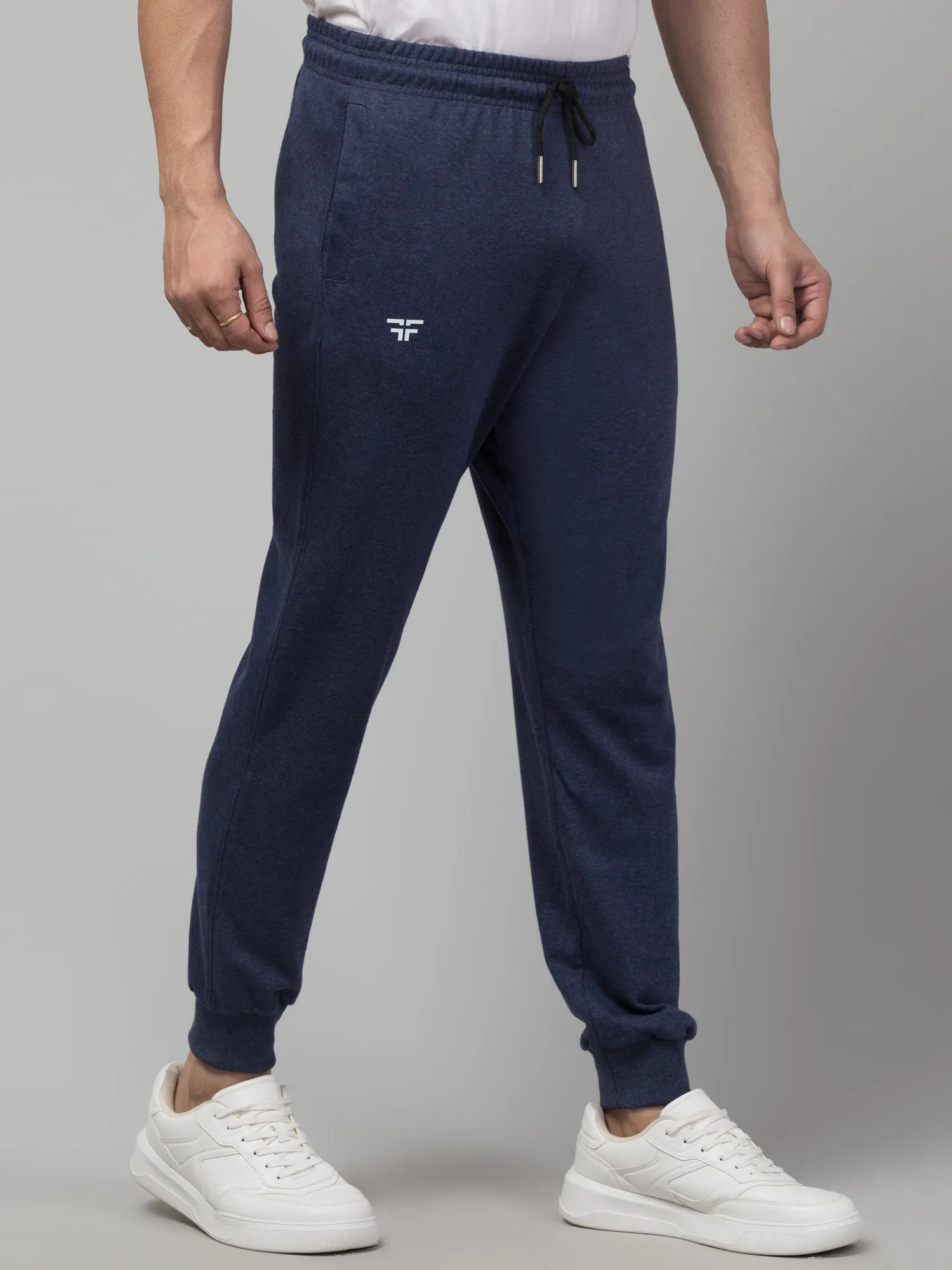 Blue Melange Joggers