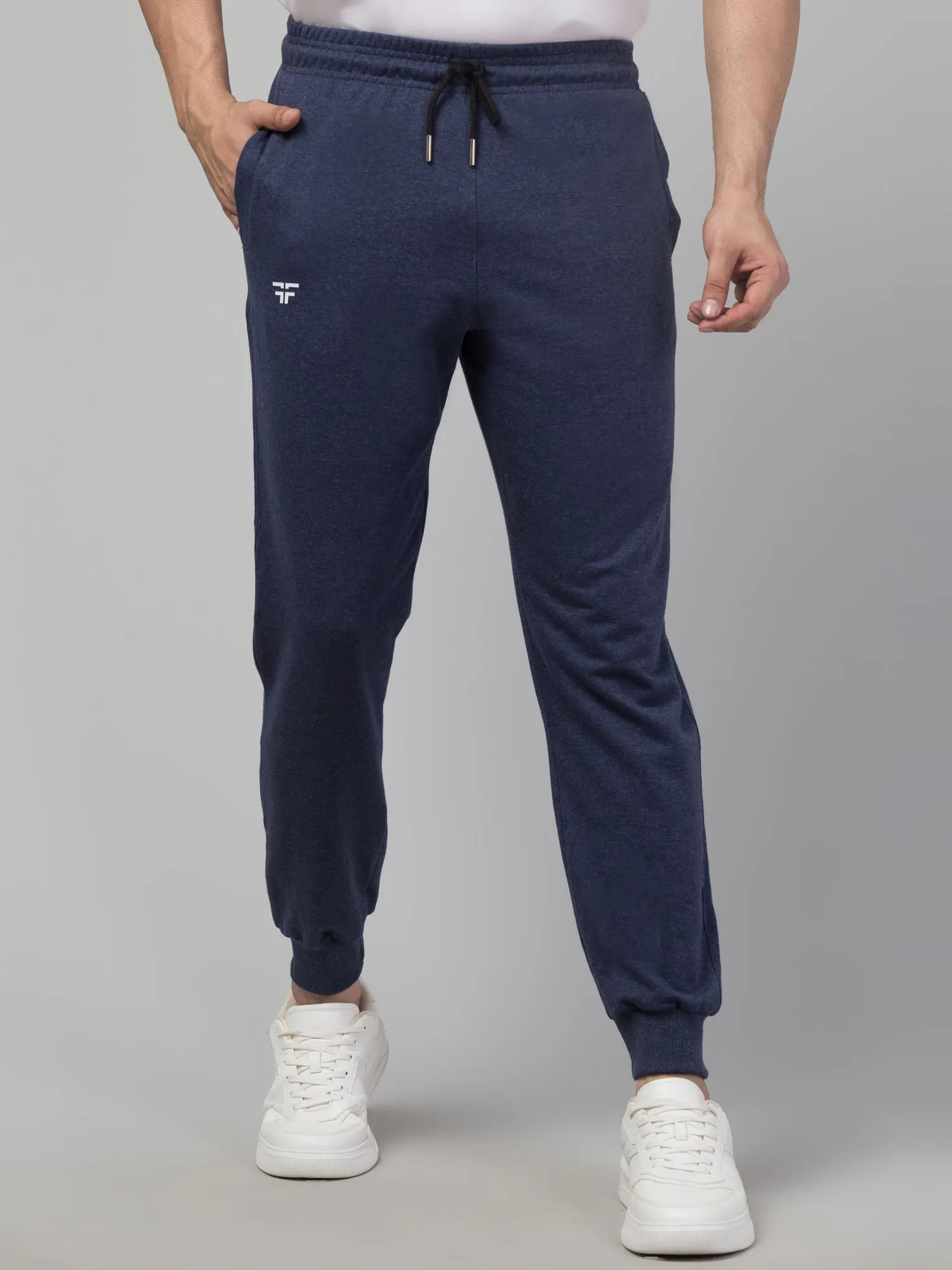 Blue Melange Joggers