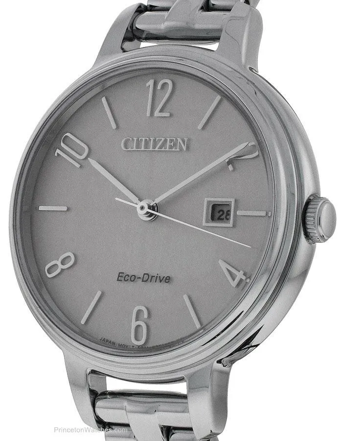 Citizen Eco-Drive Womens Chandler Watch - Stainless Steel - Bracelet - Date