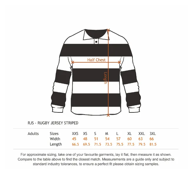 Cloke Striped Rugby Jersey | Unisex - Leavers Gear NZ 2023