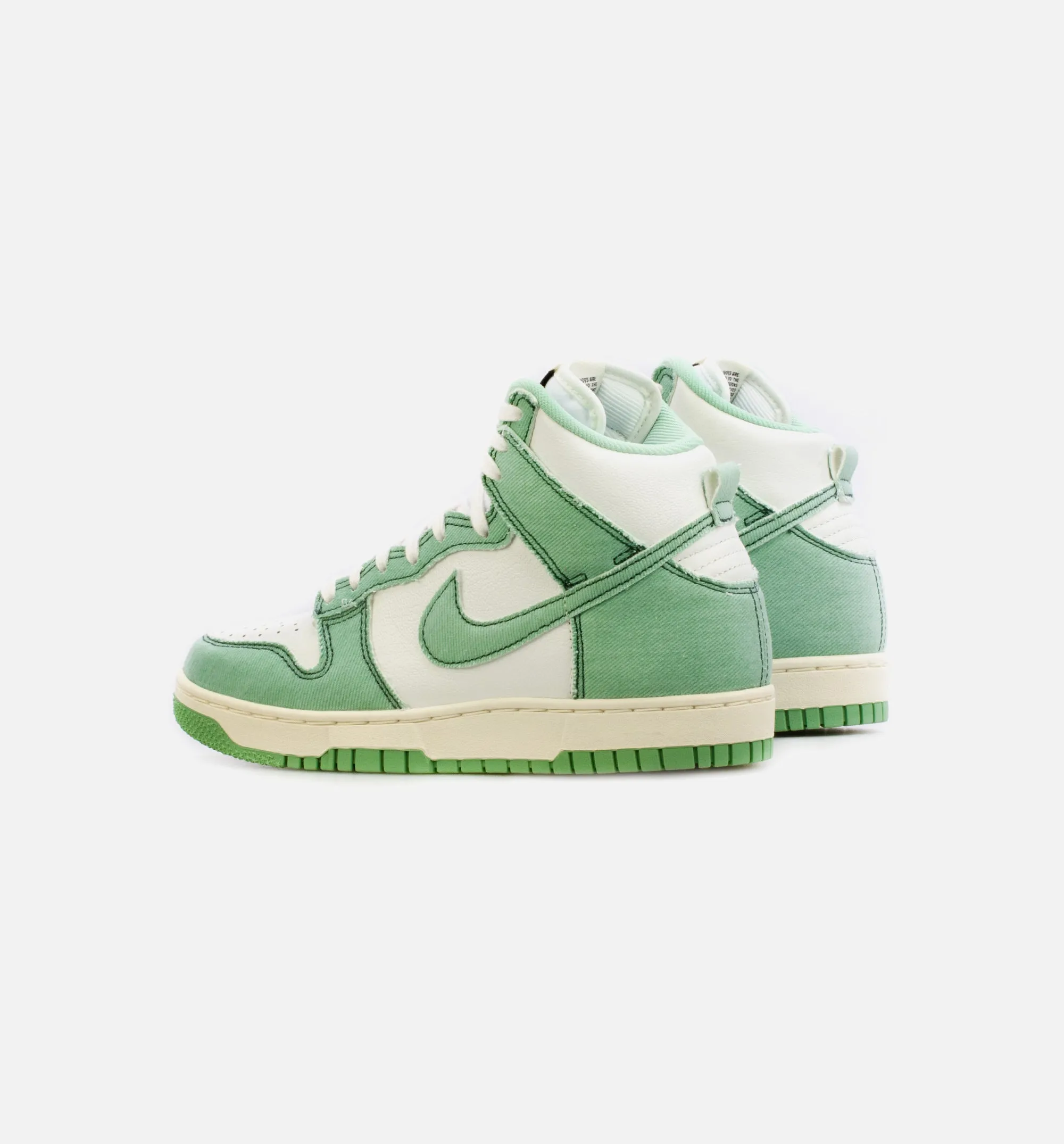 Dunk High 1985 Green Denim Womens Lifestyle Shoe - Green/White