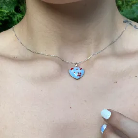 Enamel Heart Necklace