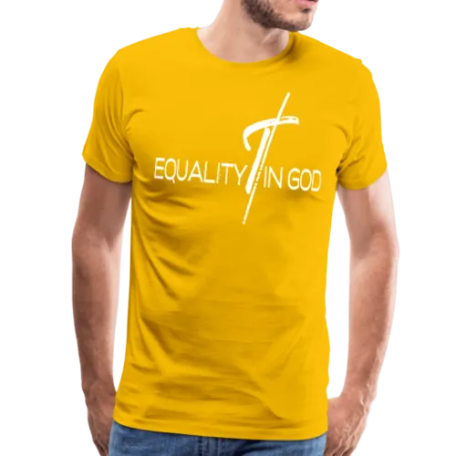 Equality in God Graphic Text Mens T-Shirt