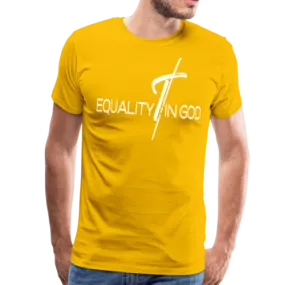 Equality in God Graphic Text Mens T-Shirt