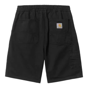 FLINT SHORT BLACK GARMENT DYED