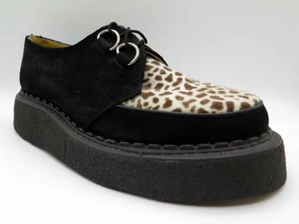 George Cox 8961 VI D-Ring Gibson  Blk Suede/Leo