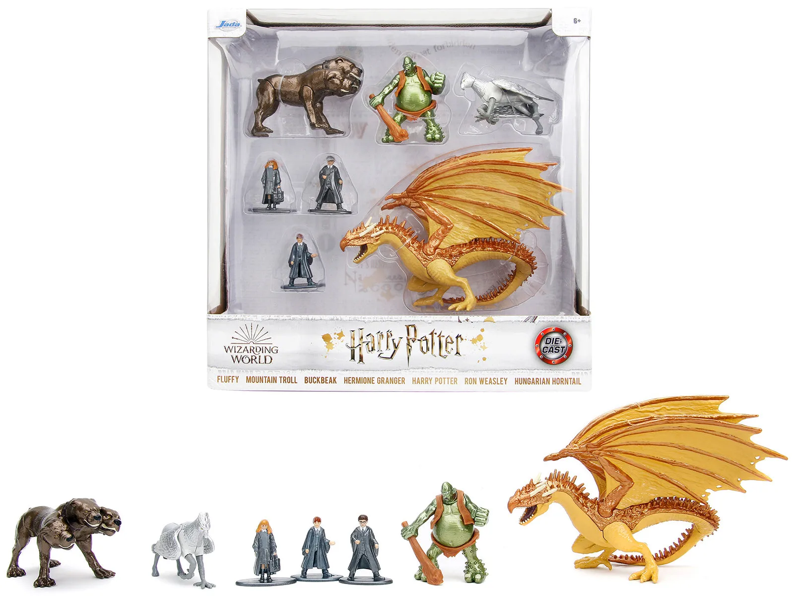 Harry Potter Wizarding World Set of 7 Diecast Figures by Jada