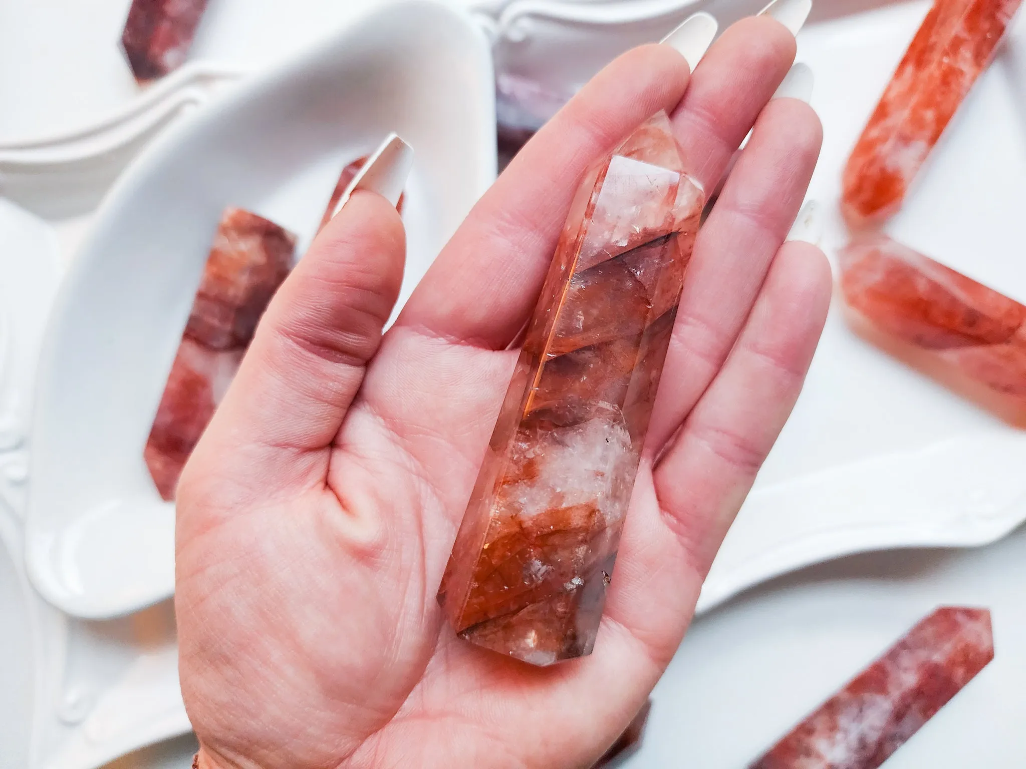 Hematoid (Fire) Quartz Point