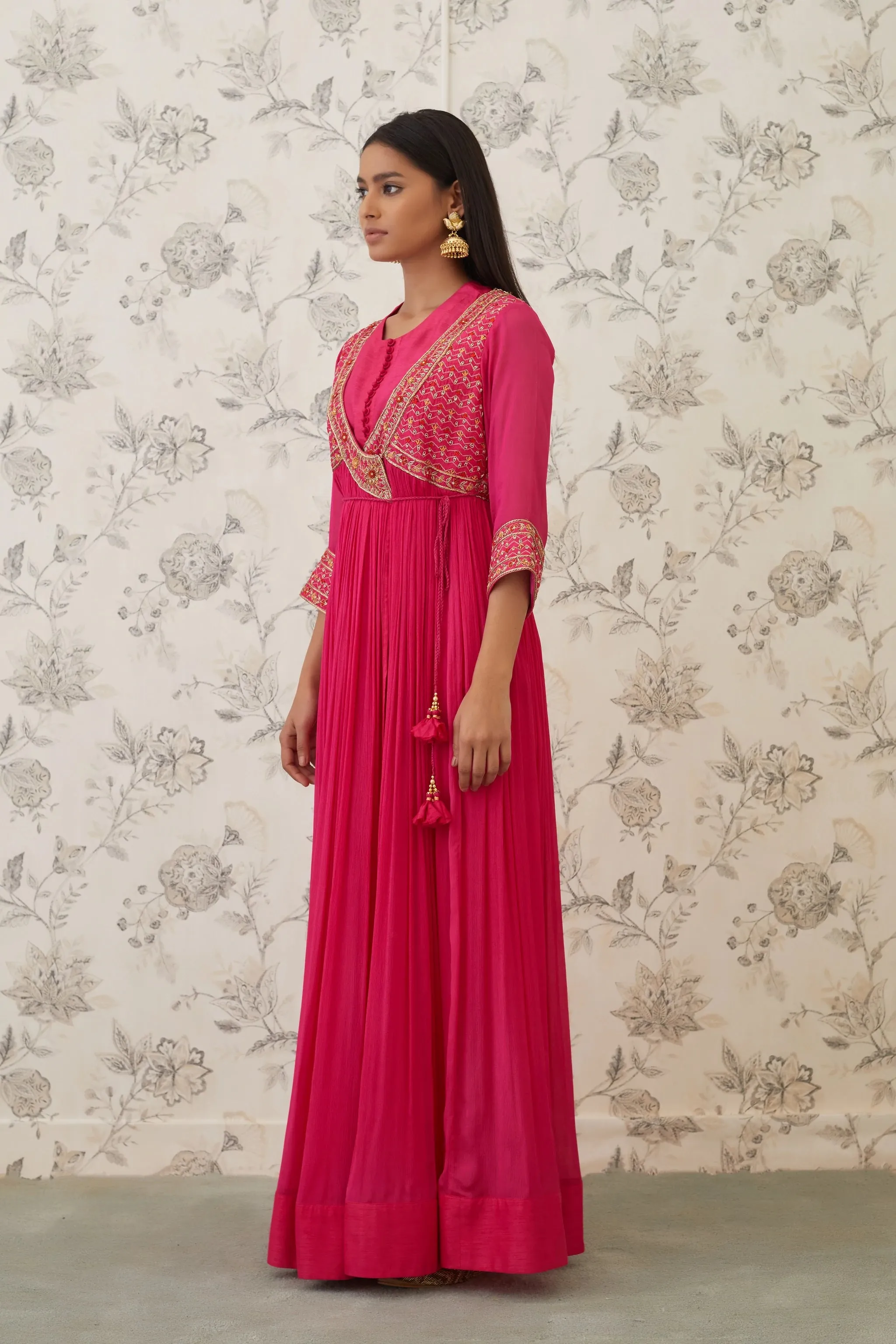 Hot Pink Angrakha Set