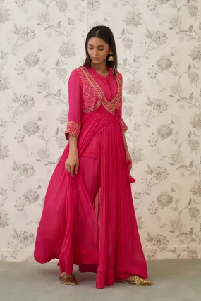 Hot Pink Angrakha Set