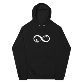 Infinity Heart and Hiking 1 - Unisex Premium Organic Hoodie