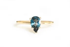 Isa London Blue Topaz Ring