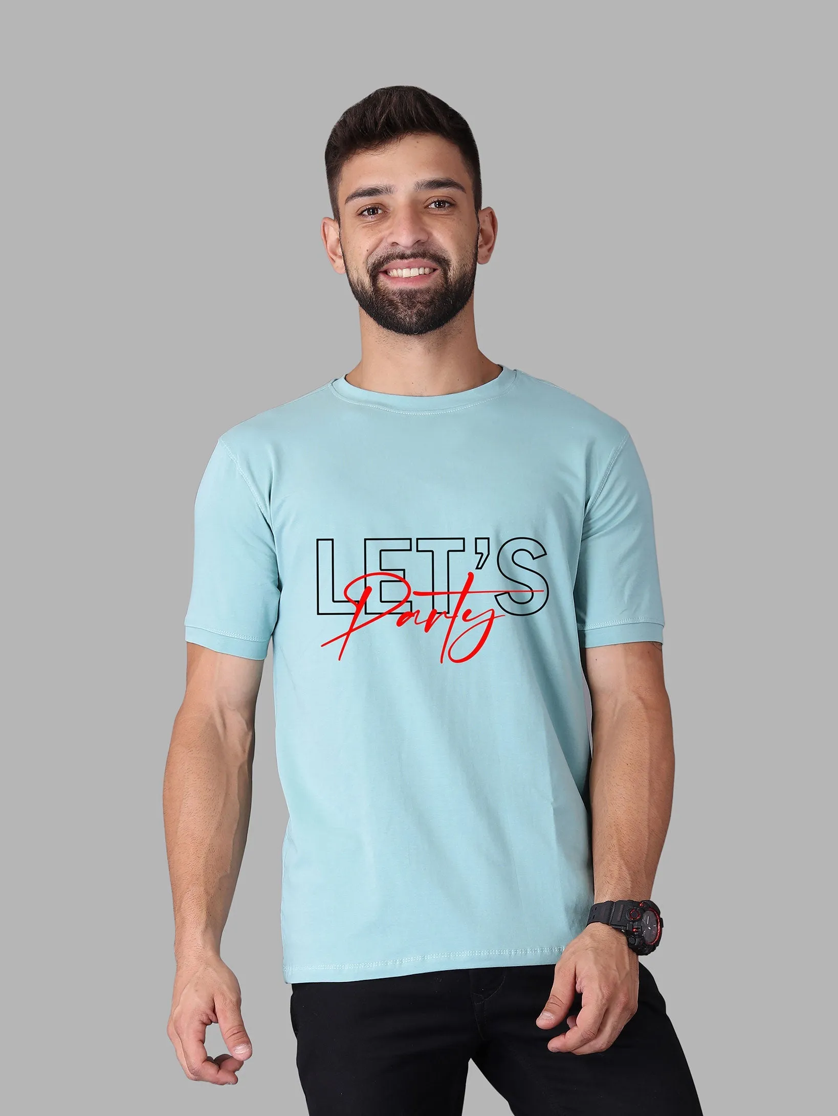 Let's Party Crew neck T-Shirt