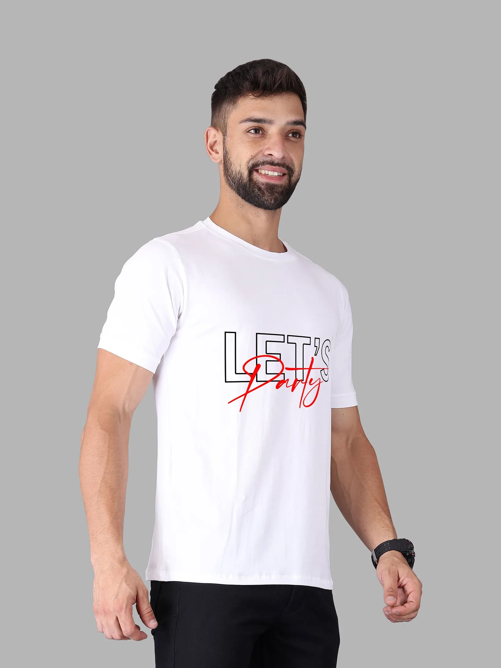 Let's Party Crew neck T-Shirt