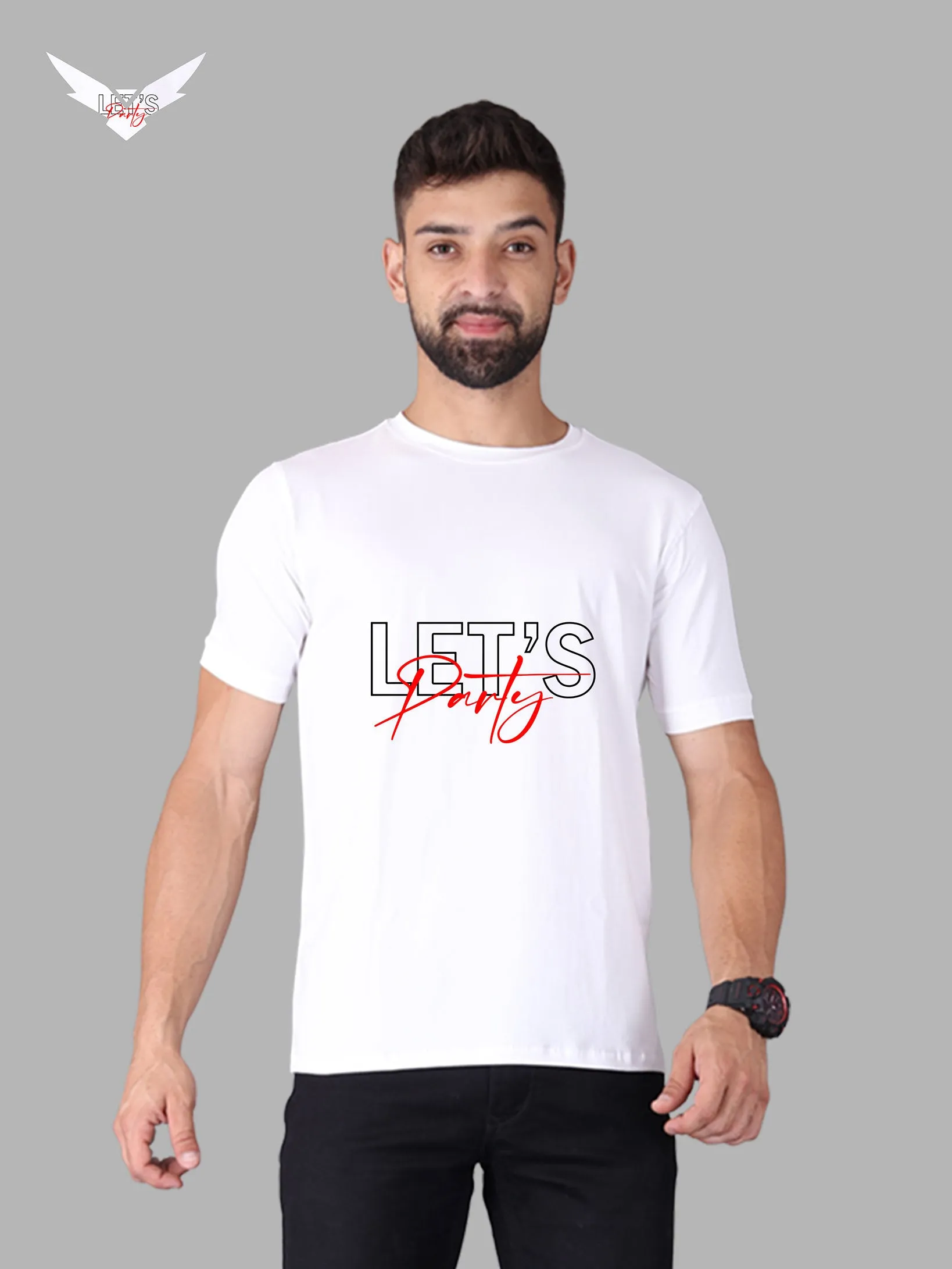 Let's Party Crew neck T-Shirt