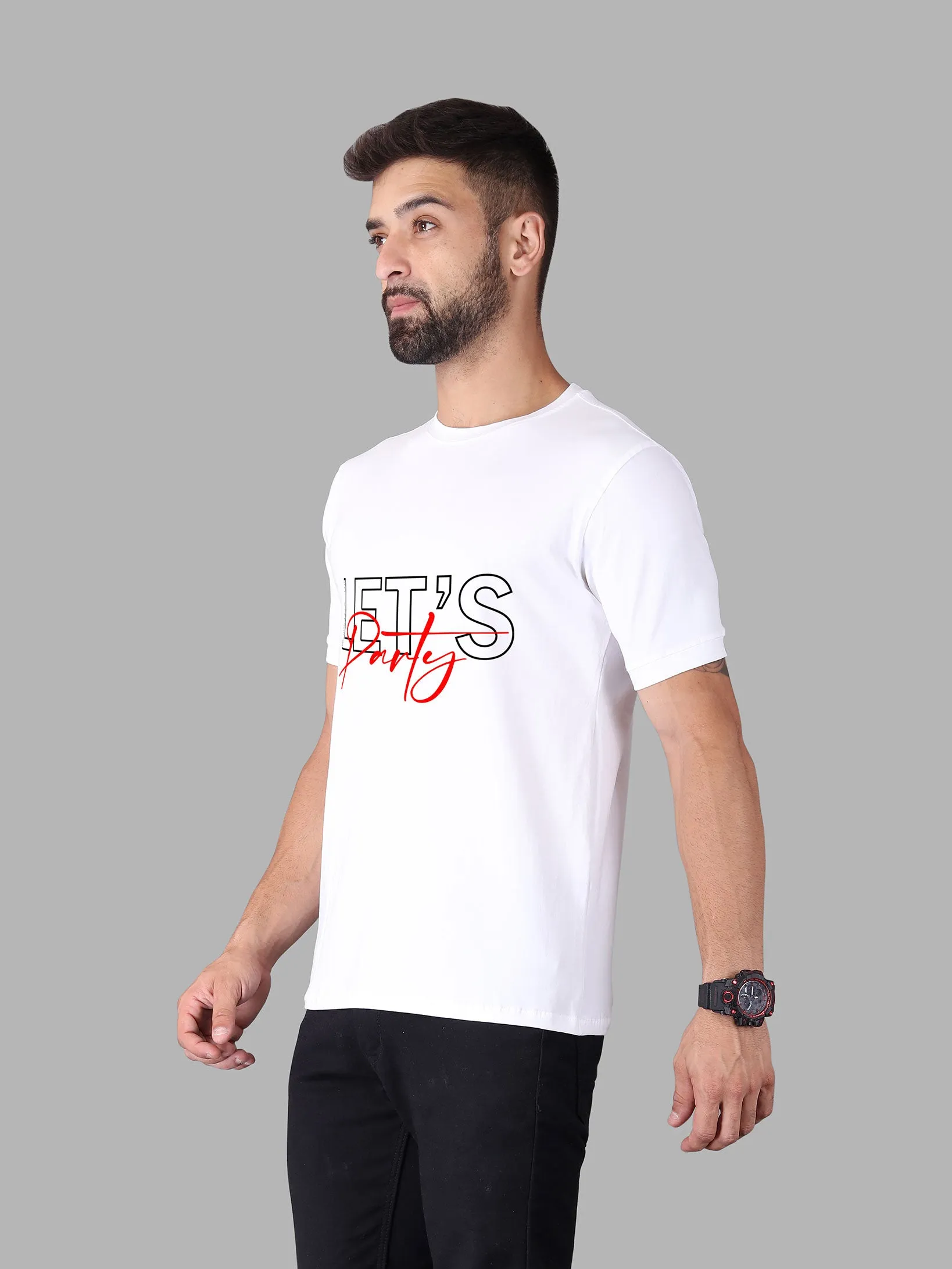 Let's Party Crew neck T-Shirt