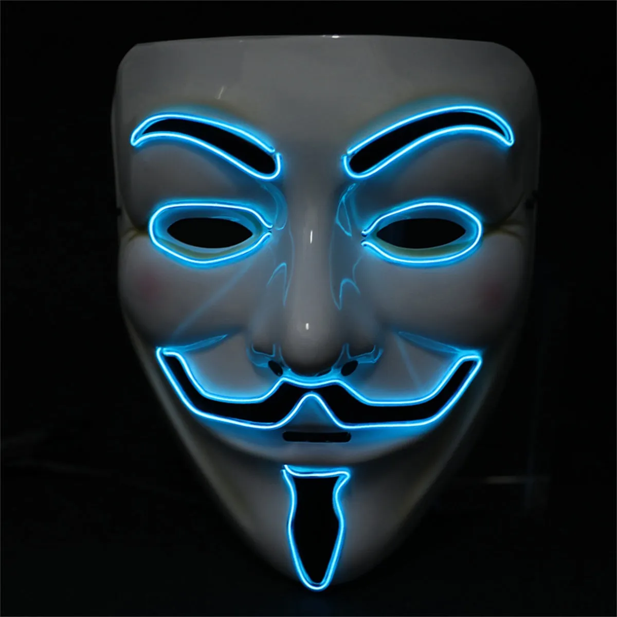 Light up Anonymous Mask - Blue