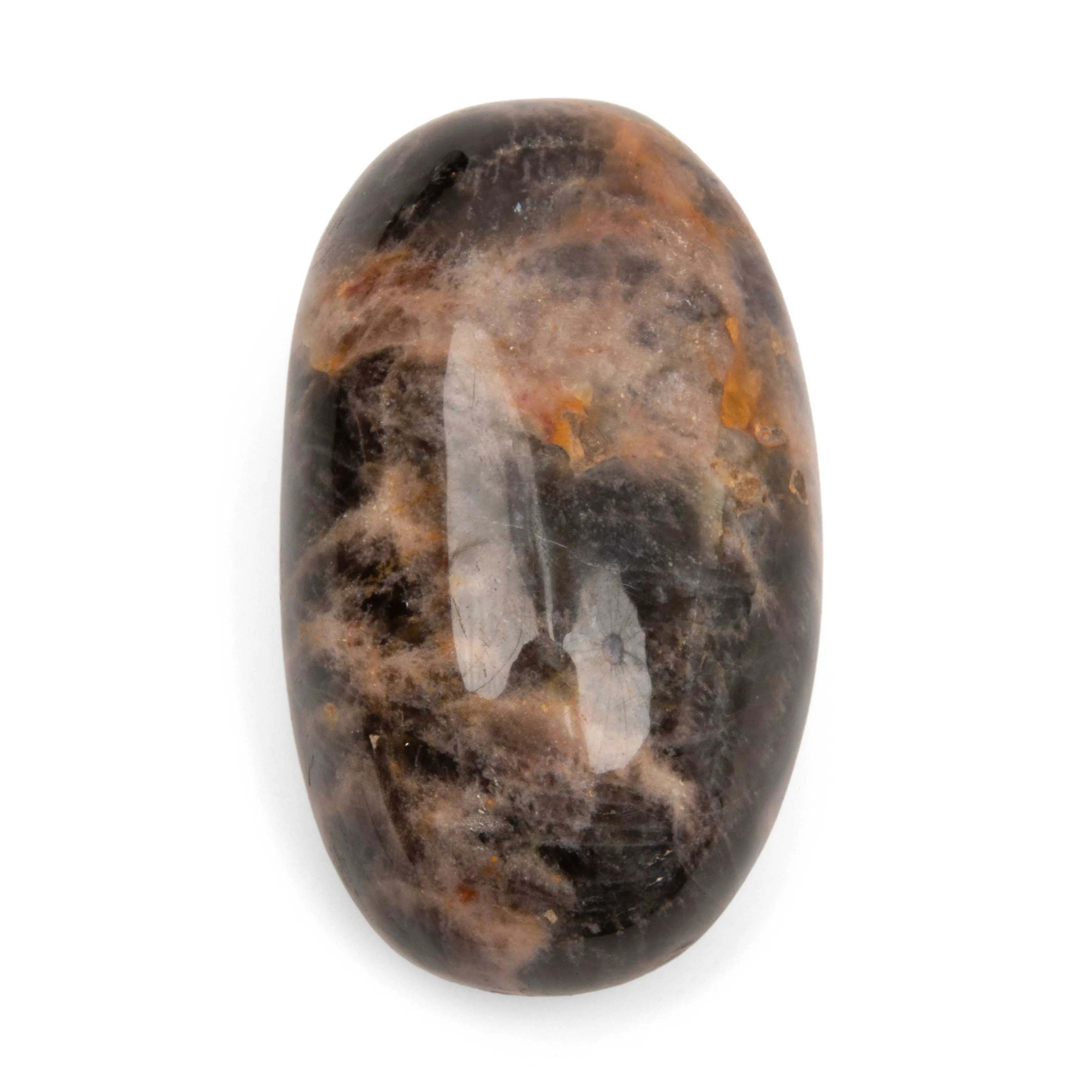 Moonstone - Black, Palm, Polished