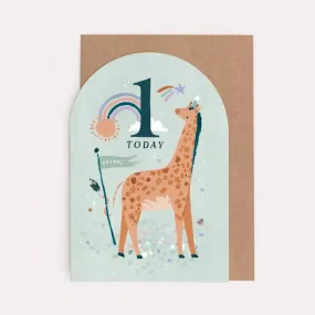 One Today First Birthday Greeting Card