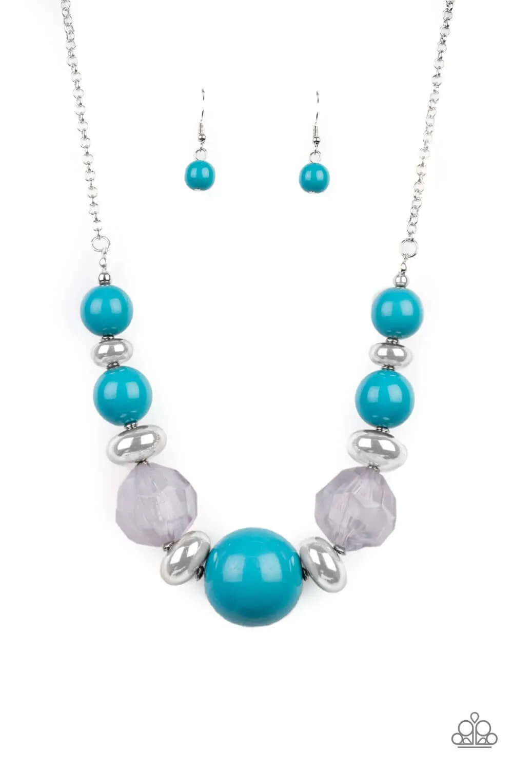 Paparazzi Accessories  - Daytime Drama #N329 Peg - Blue Necklace