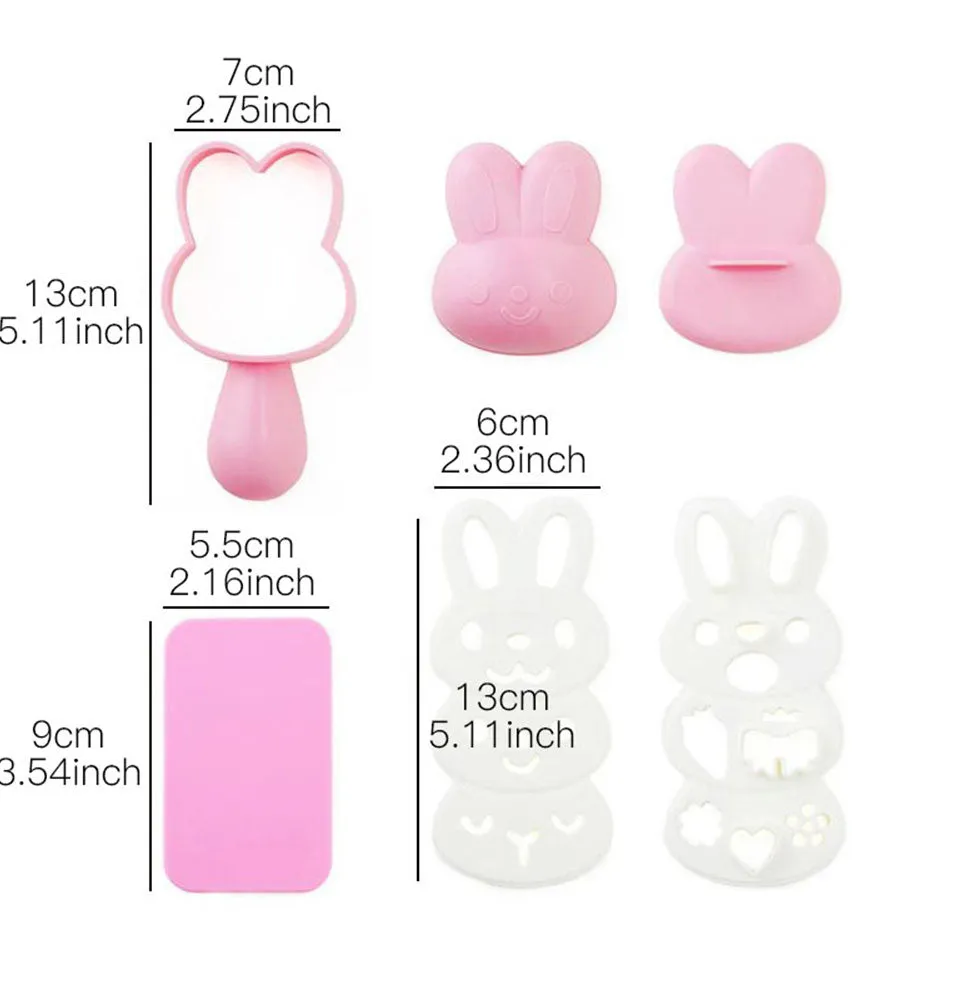 Rabbit Rice Mould Set