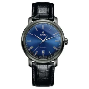 RADO DIA MASTER BLUE DIAL & LEATHER STRAP 33 MM