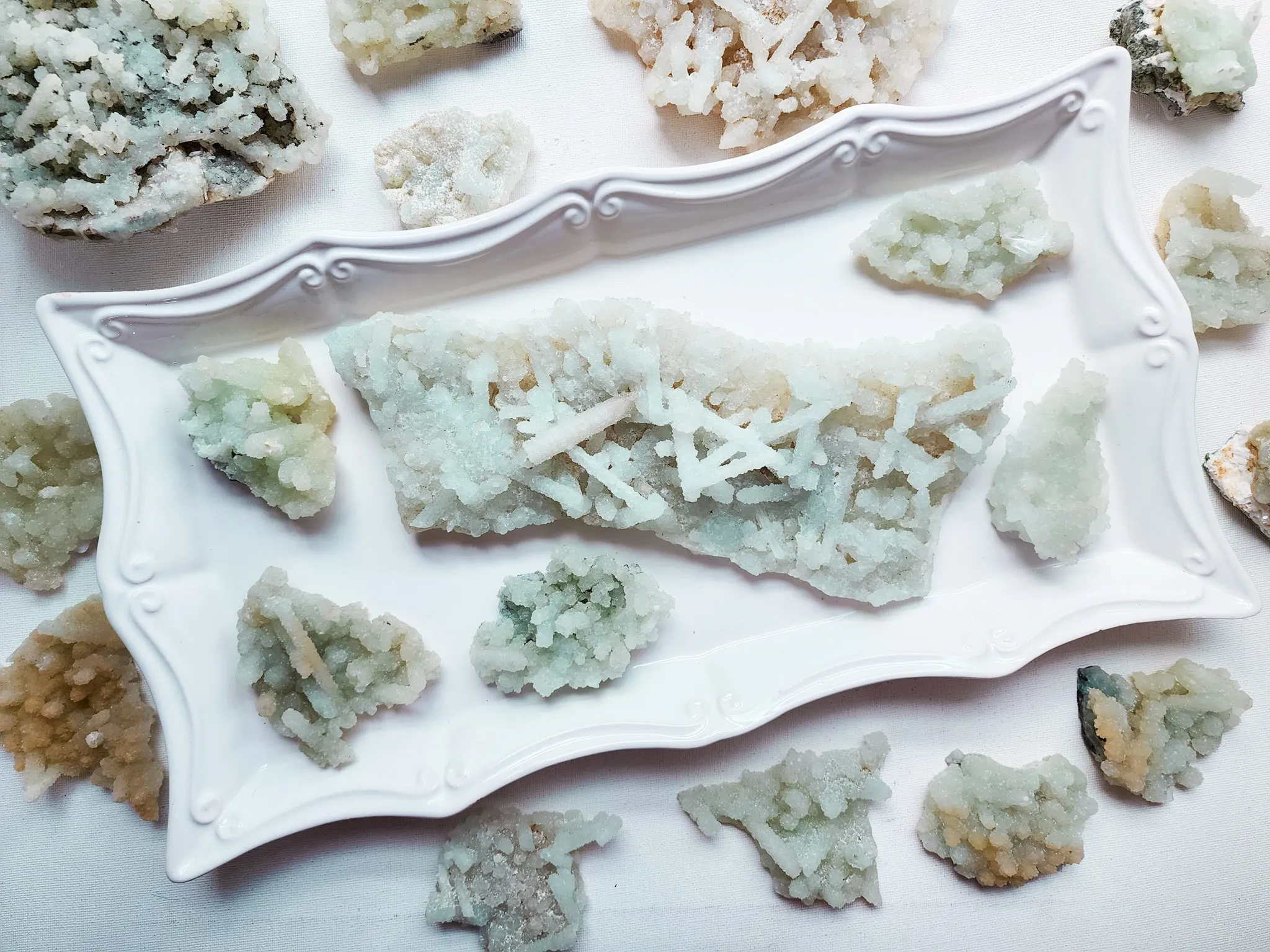 Raw Druzy Prehnite || Pakistan