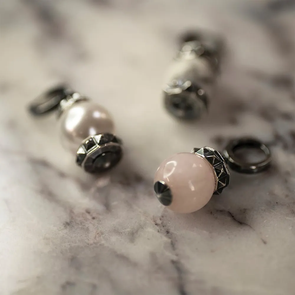 Rose Quartz earring