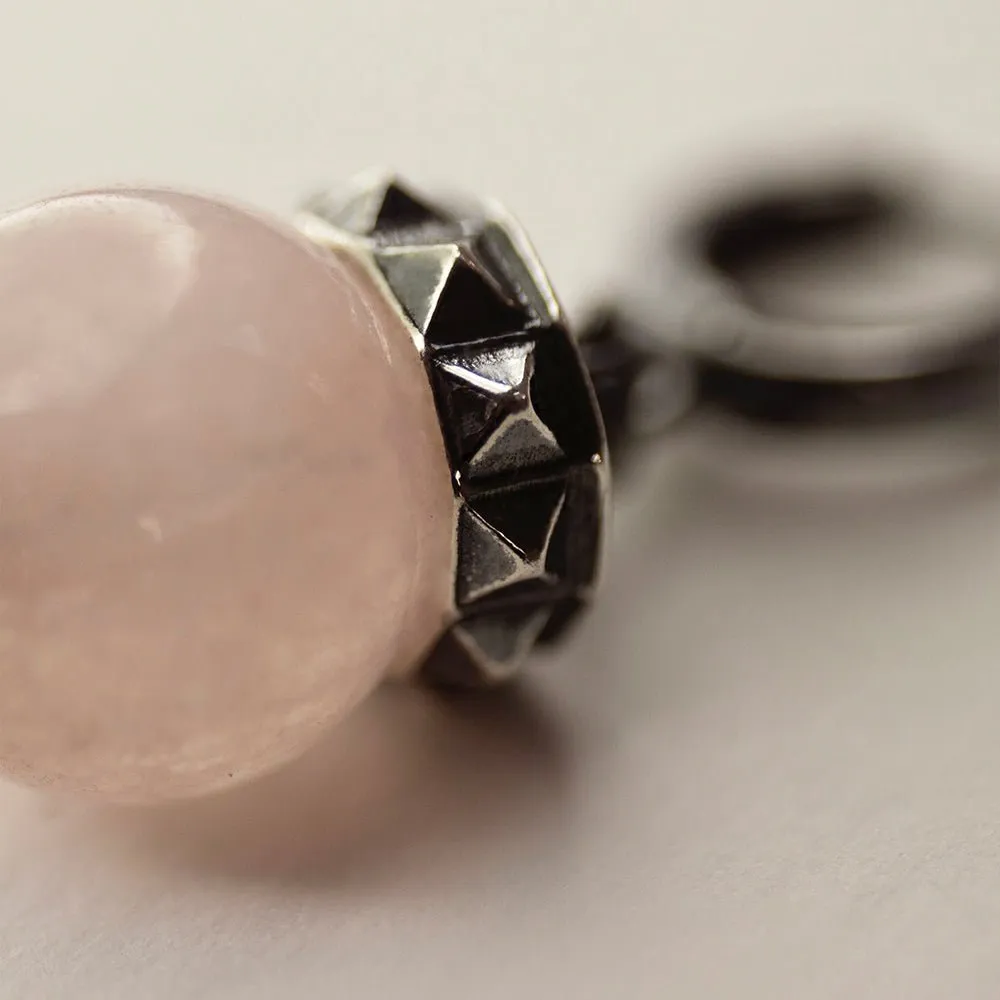 Rose Quartz earring