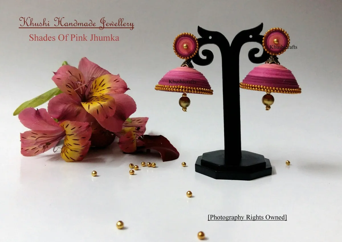 Shades Of Pink Jhumka