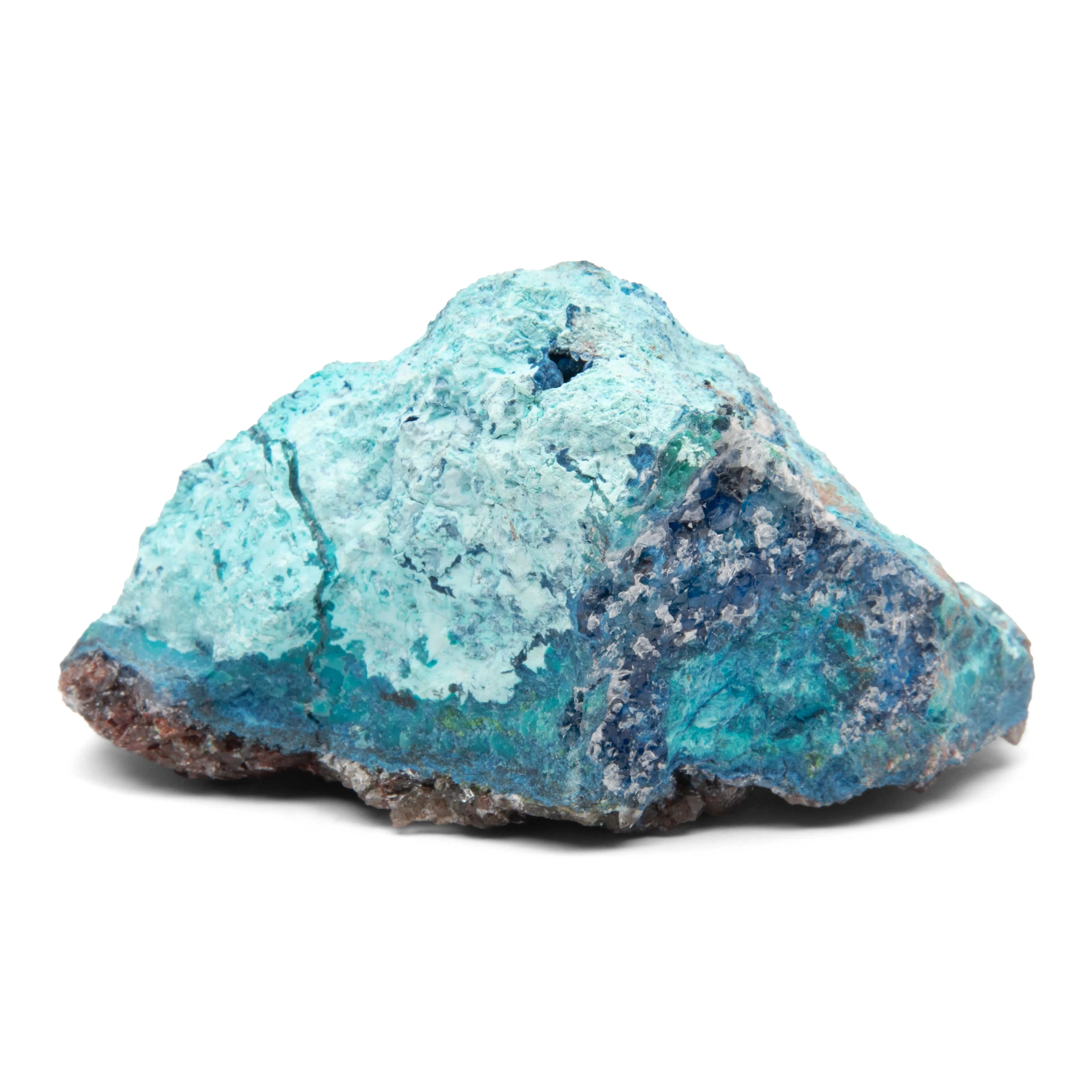 Shattuckite w/ Chrysocolla & Drewsy Quartz - Natural