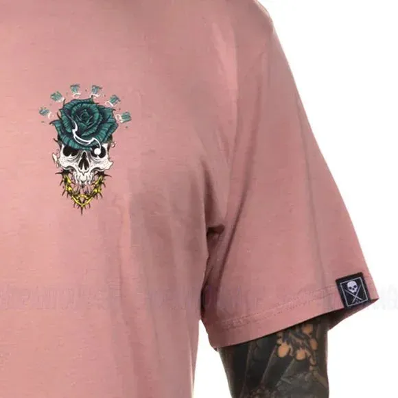 SULLEN Men's Remo Tattoo Premium Short Sleeve T Shirt - Dark Pink