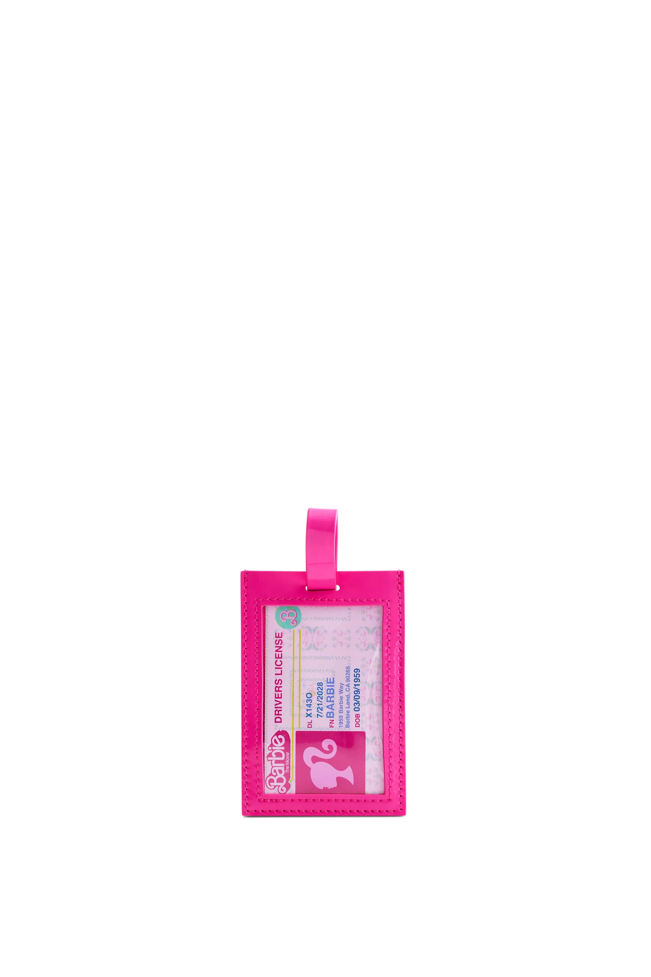 The Passport & Luggage Tag Set in Barbie Pink