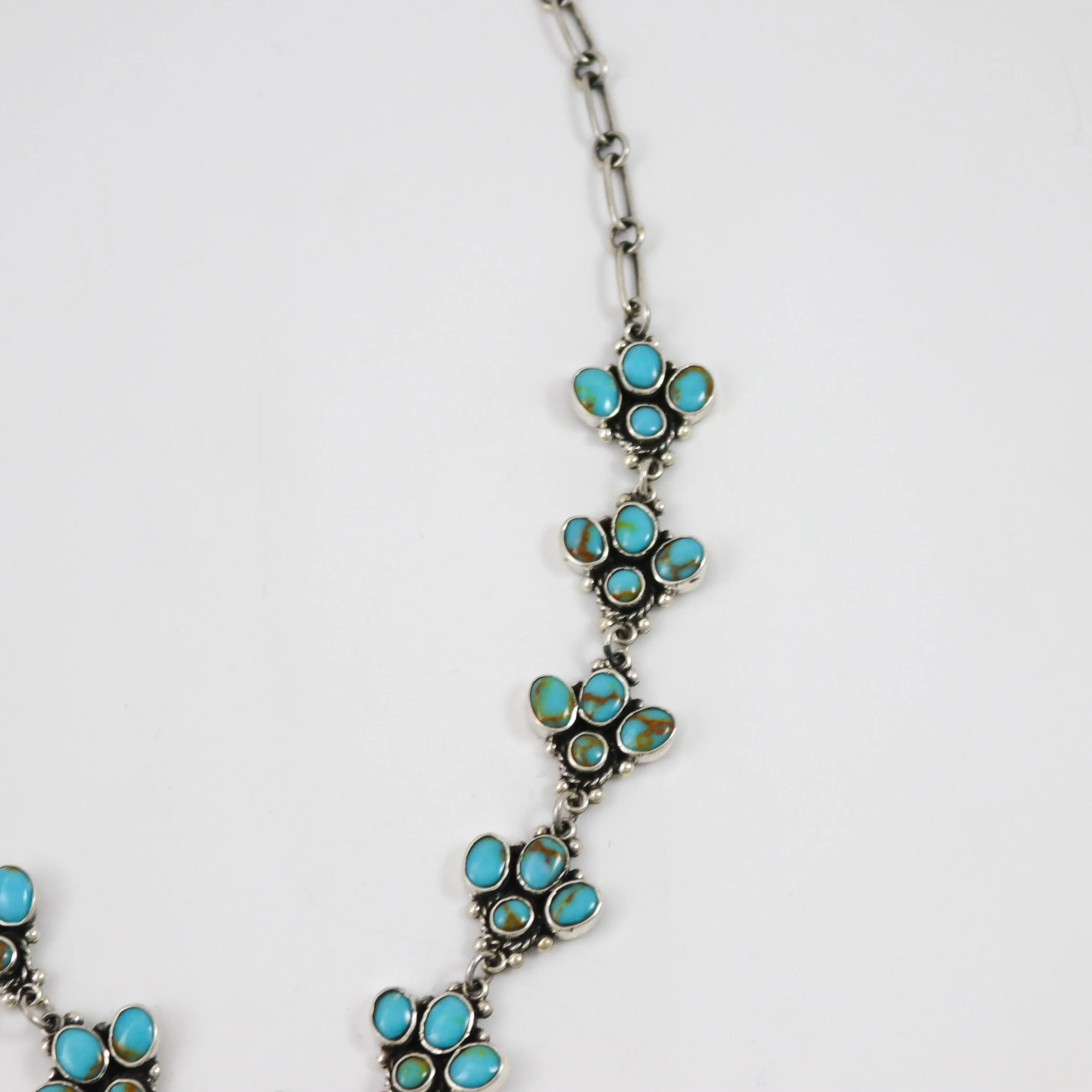 Turquoise Squash Blossom Necklace