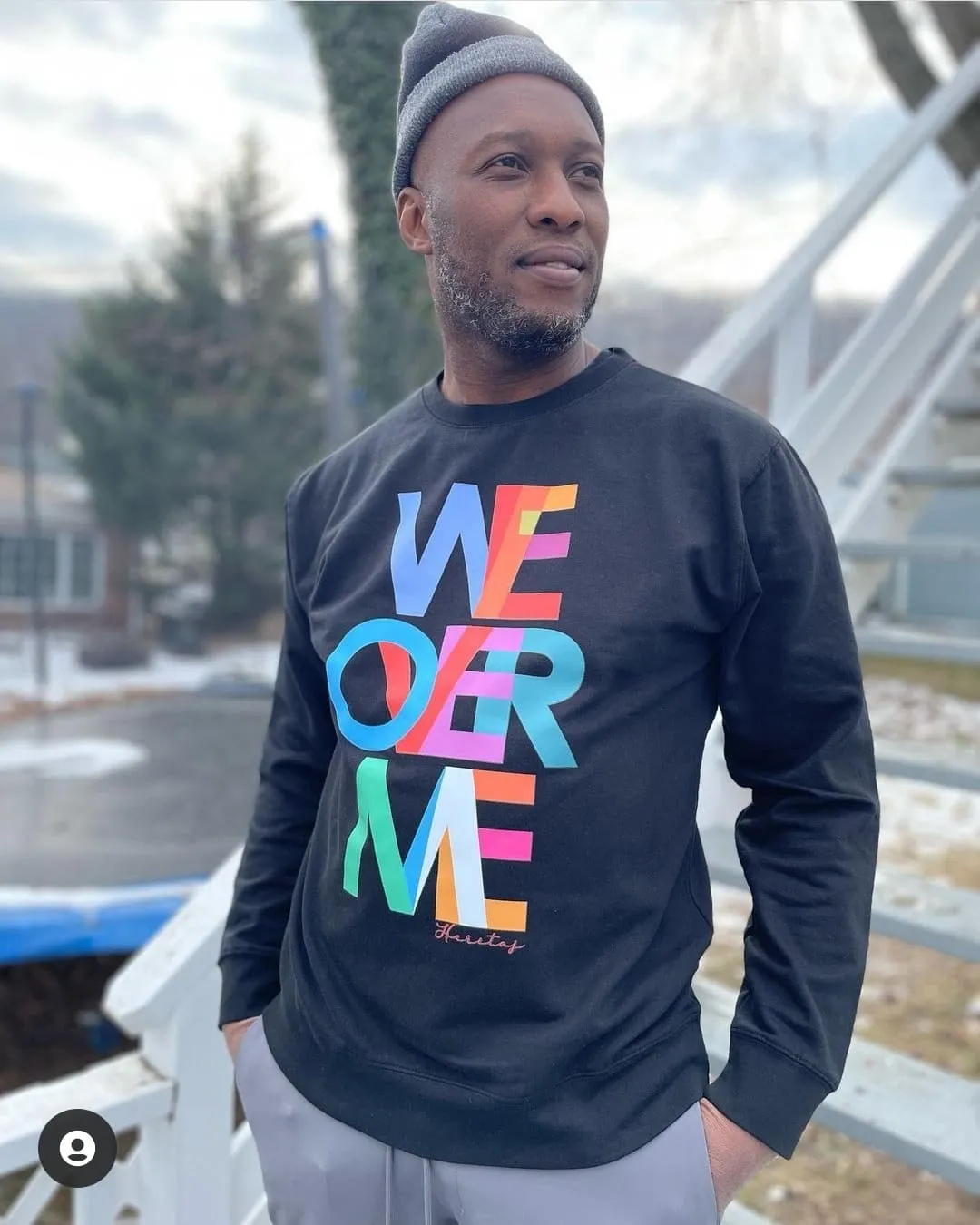 WE OVER ME- ABSTRACT ART-SWEATER