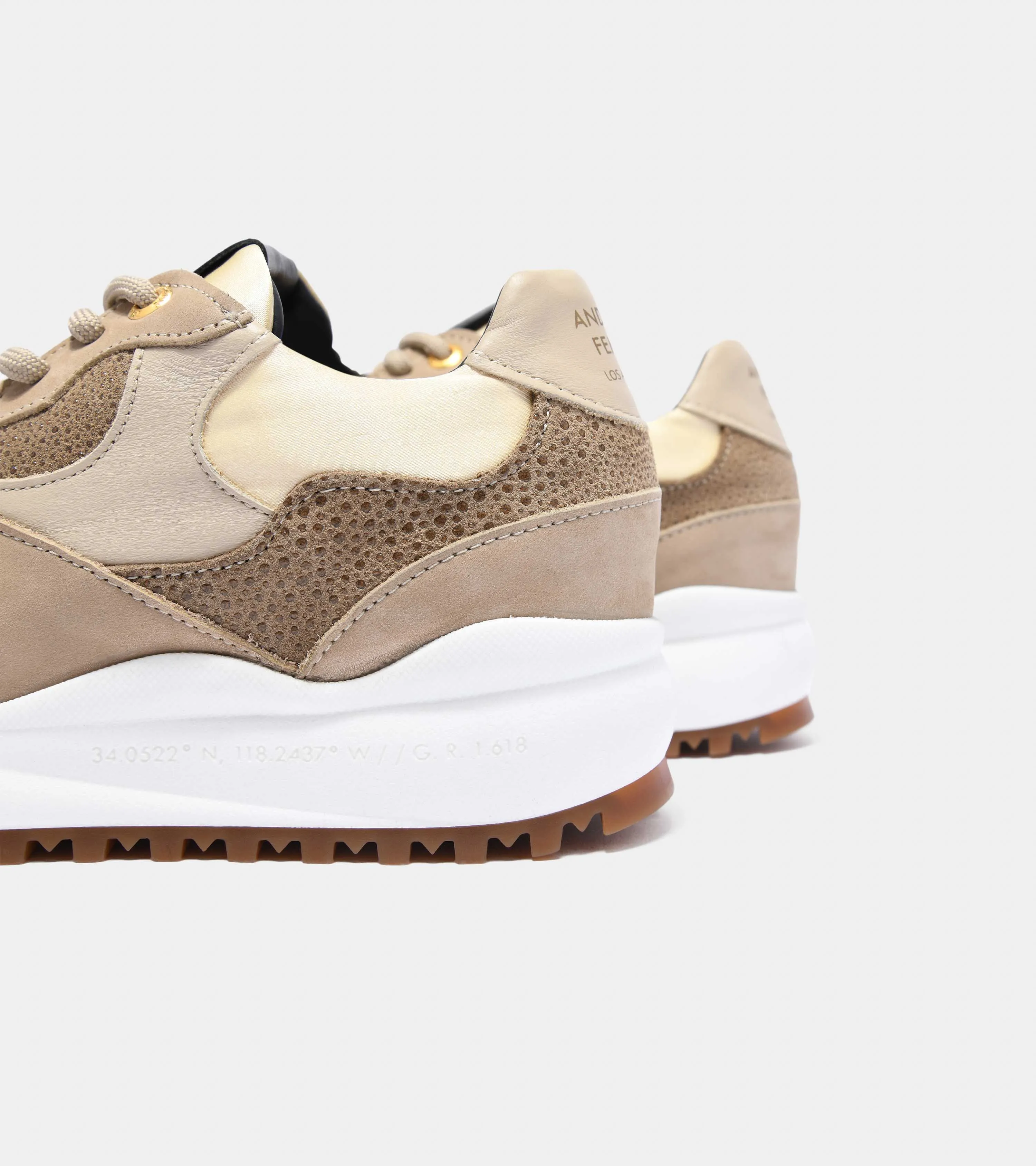 Womens Santa Monica  | Sand Stingray Suede Satin AFP193-03